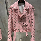 Premium Sheepskin Leather Moto Jacket